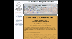 Desktop Screenshot of northlandantiqueradioclub.com