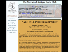 Tablet Screenshot of northlandantiqueradioclub.com